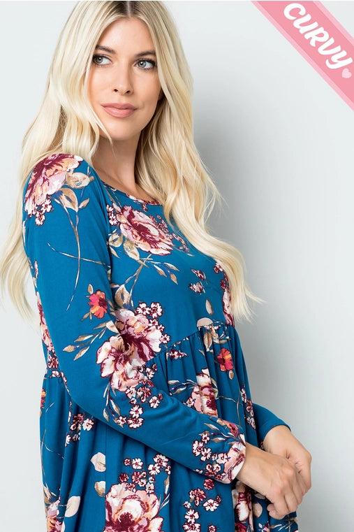 Floral Top (Plus Size)