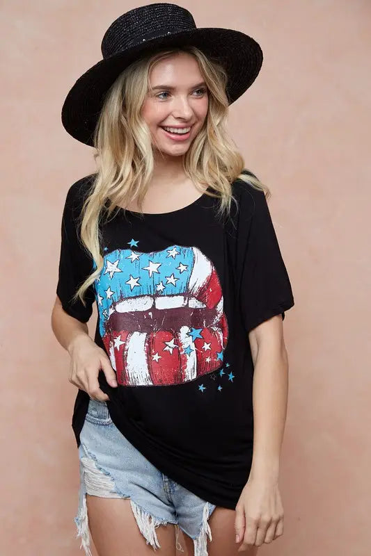 American Flag Lips