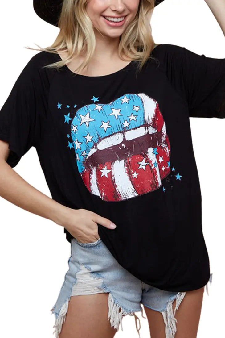 American Flag Lips