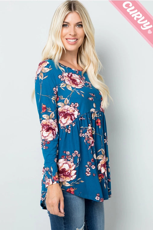 Floral Top (Plus Size)