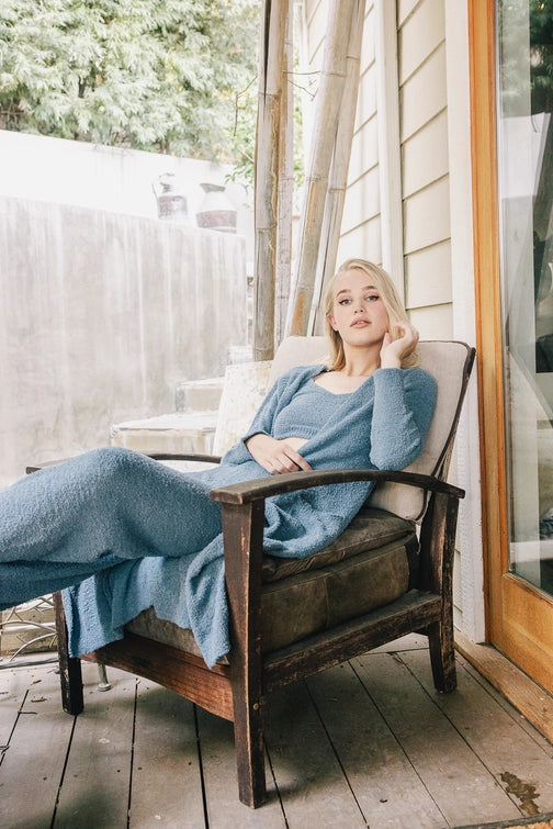 Boucle Cozy Cardigan w/ Pockets