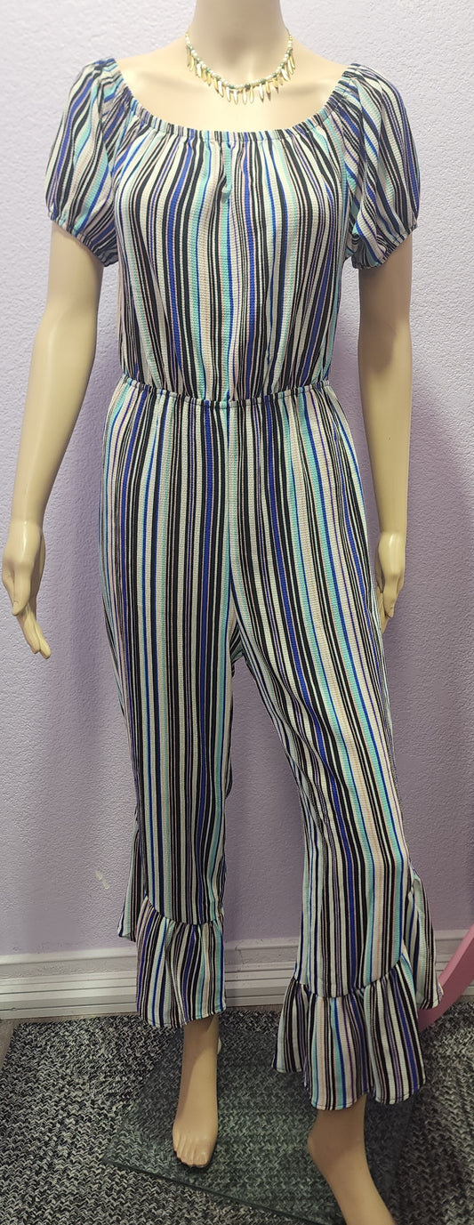 Striped Jumpsuit