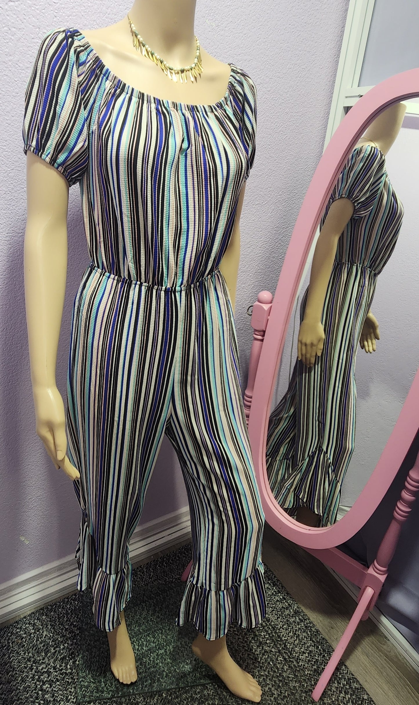 Striped Jumpsuit