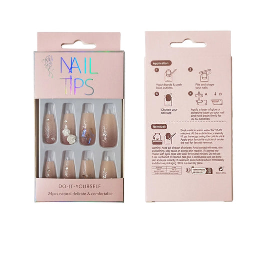 3D Flower Fake Nails