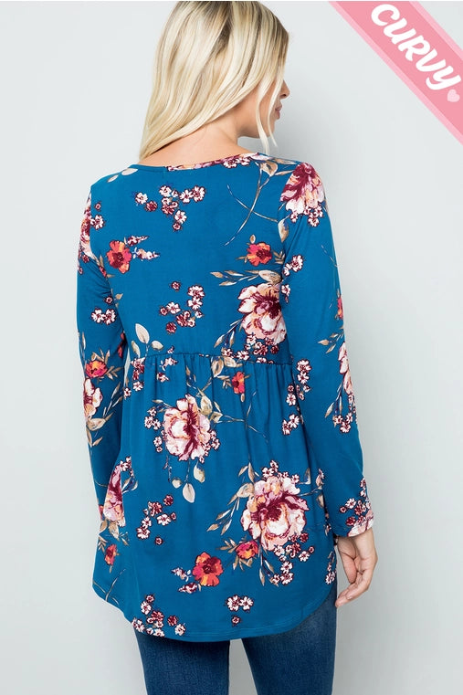 Floral Top (Plus Size)