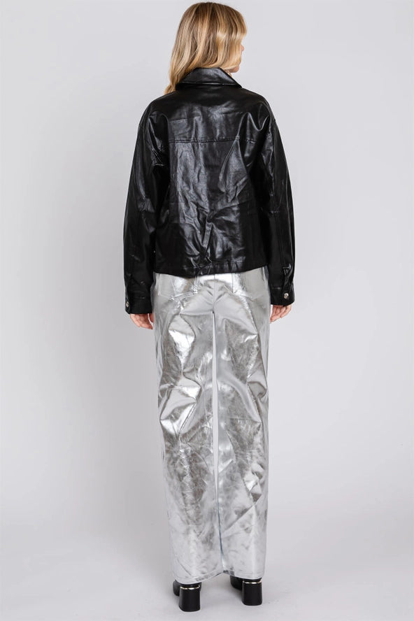 Faux Leather Jacket