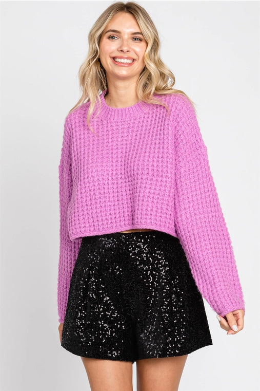 Waffle Knit Sweater