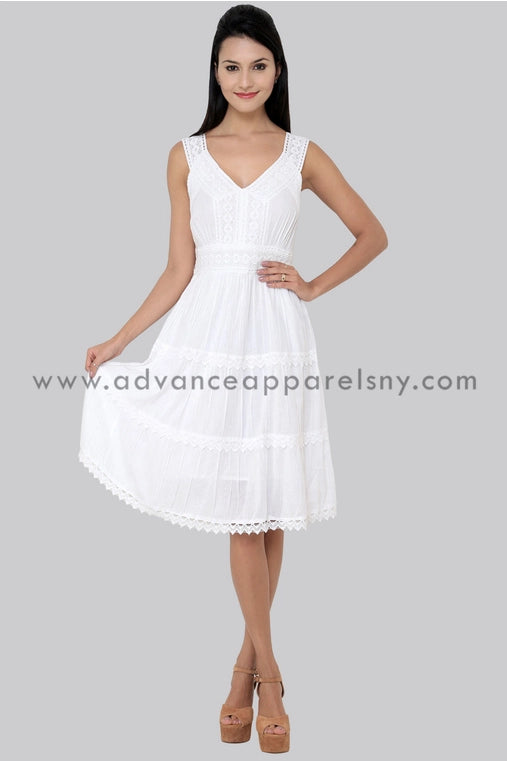 Cotton White Dress