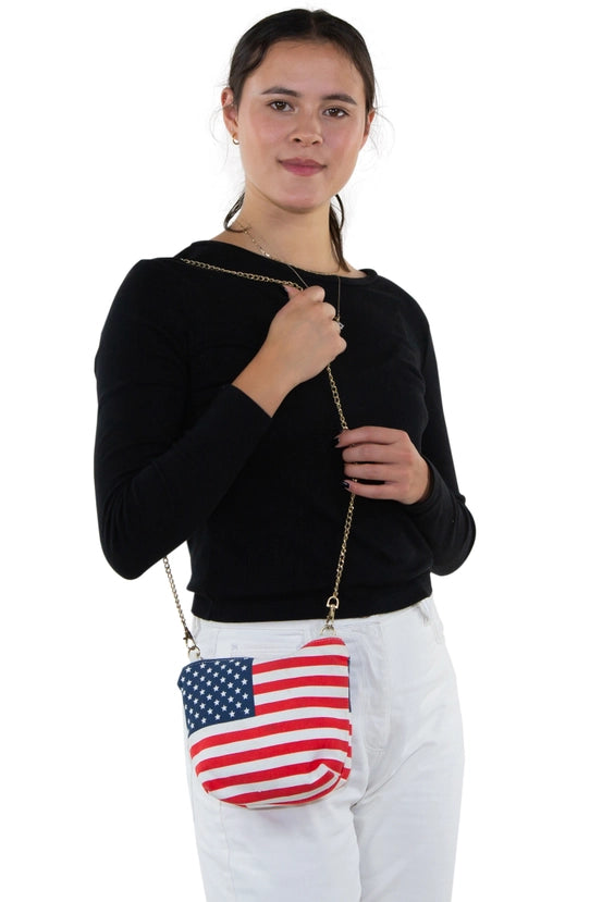 American Flag Crossbody Bag