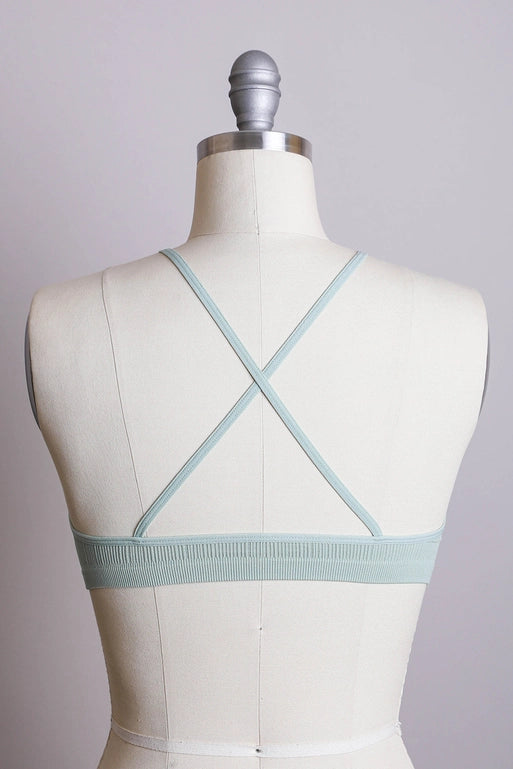 Crochet Lace High Neck Bralette