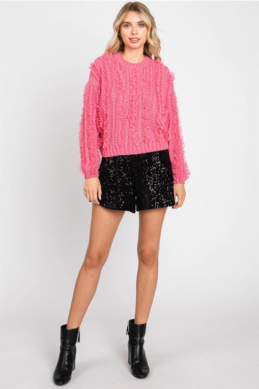 Textured Knit Sweater