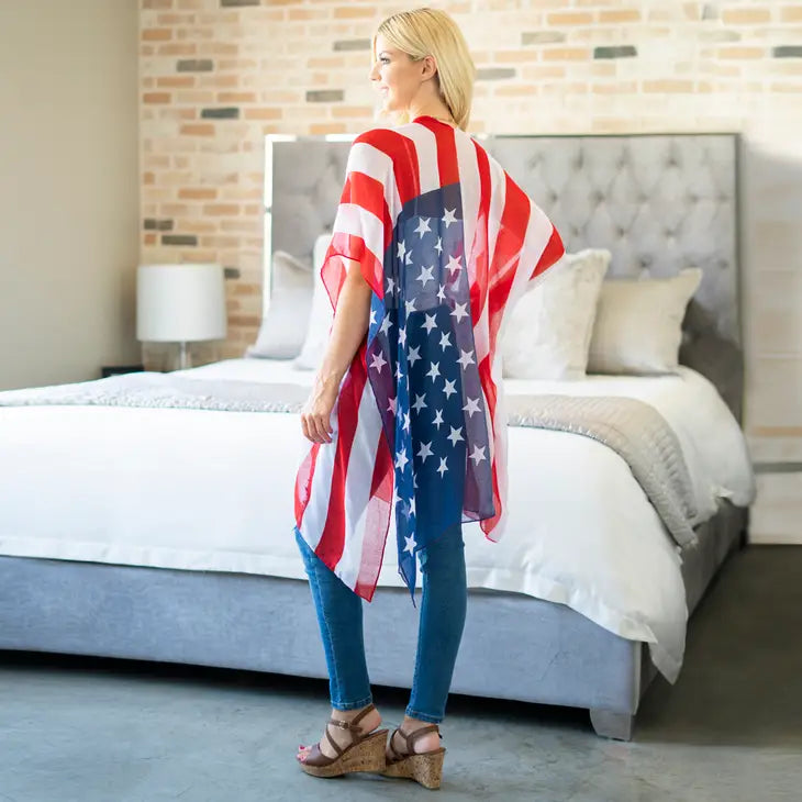 American Flag Kimono