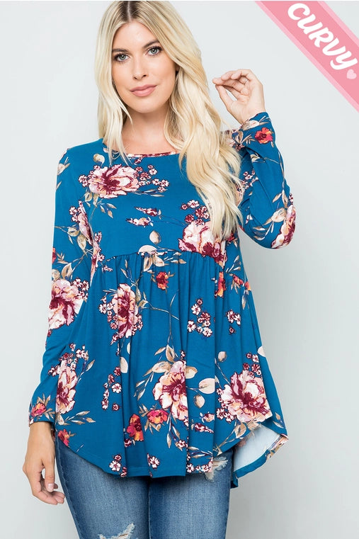 Floral Top (Plus Size)