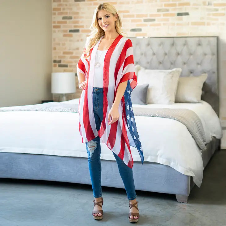 American Flag Kimono
