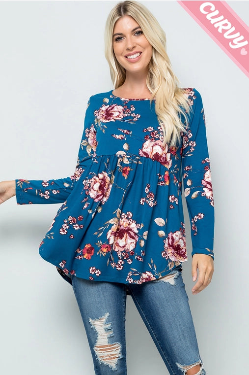 Floral Top (Plus Size)