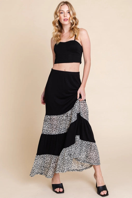 Long Tiered Skirt