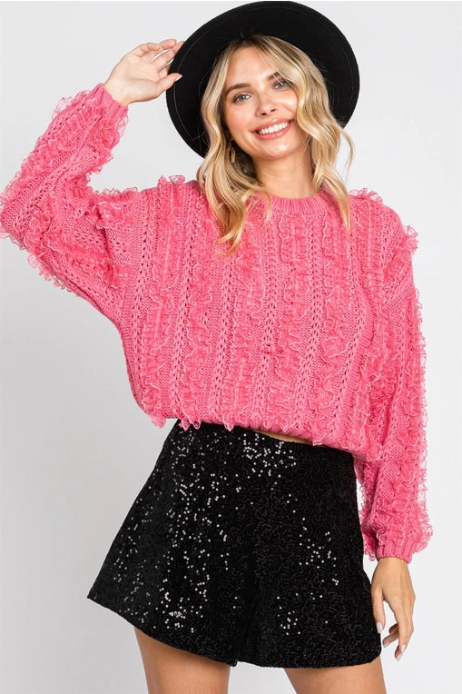 Textured Knit Sweater