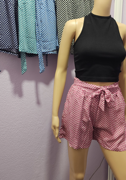 Daisy Print Shorts