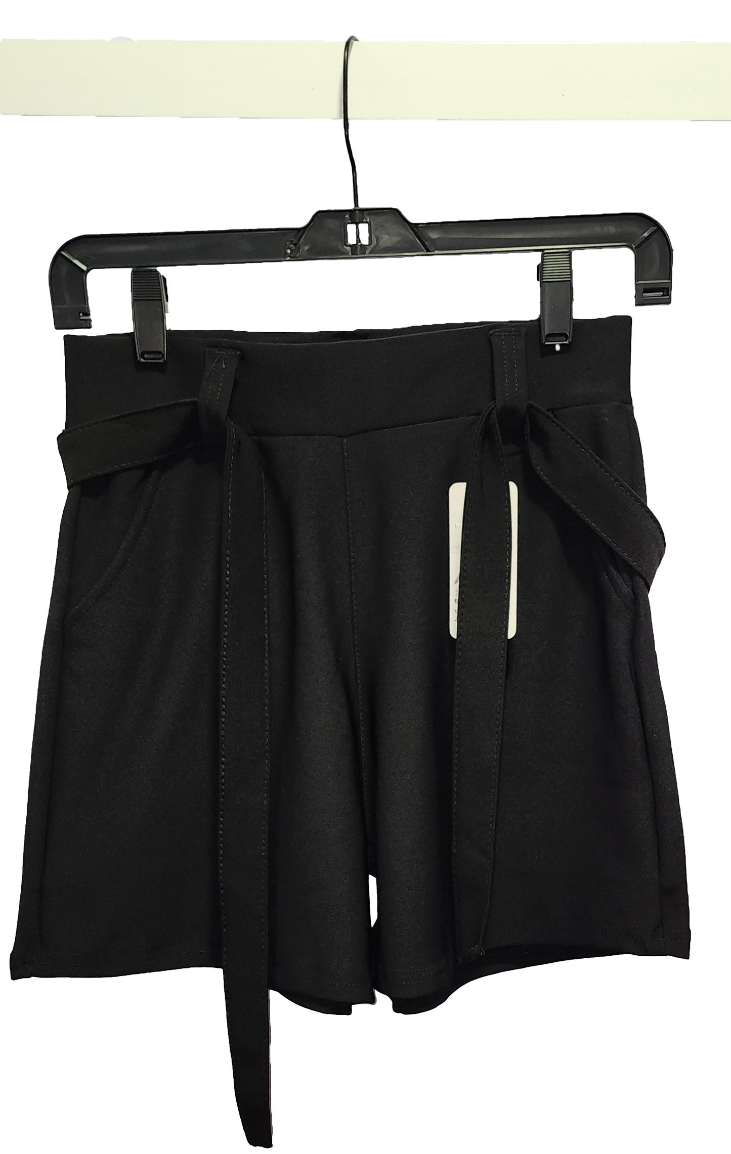 High-Waisted Tie Shorts