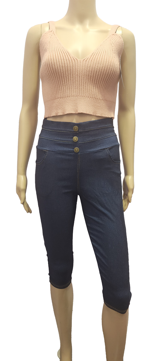 High-Waisted Capri