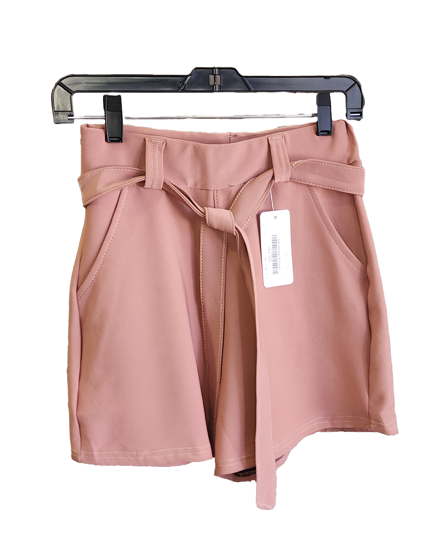 High-Waisted Tie Shorts