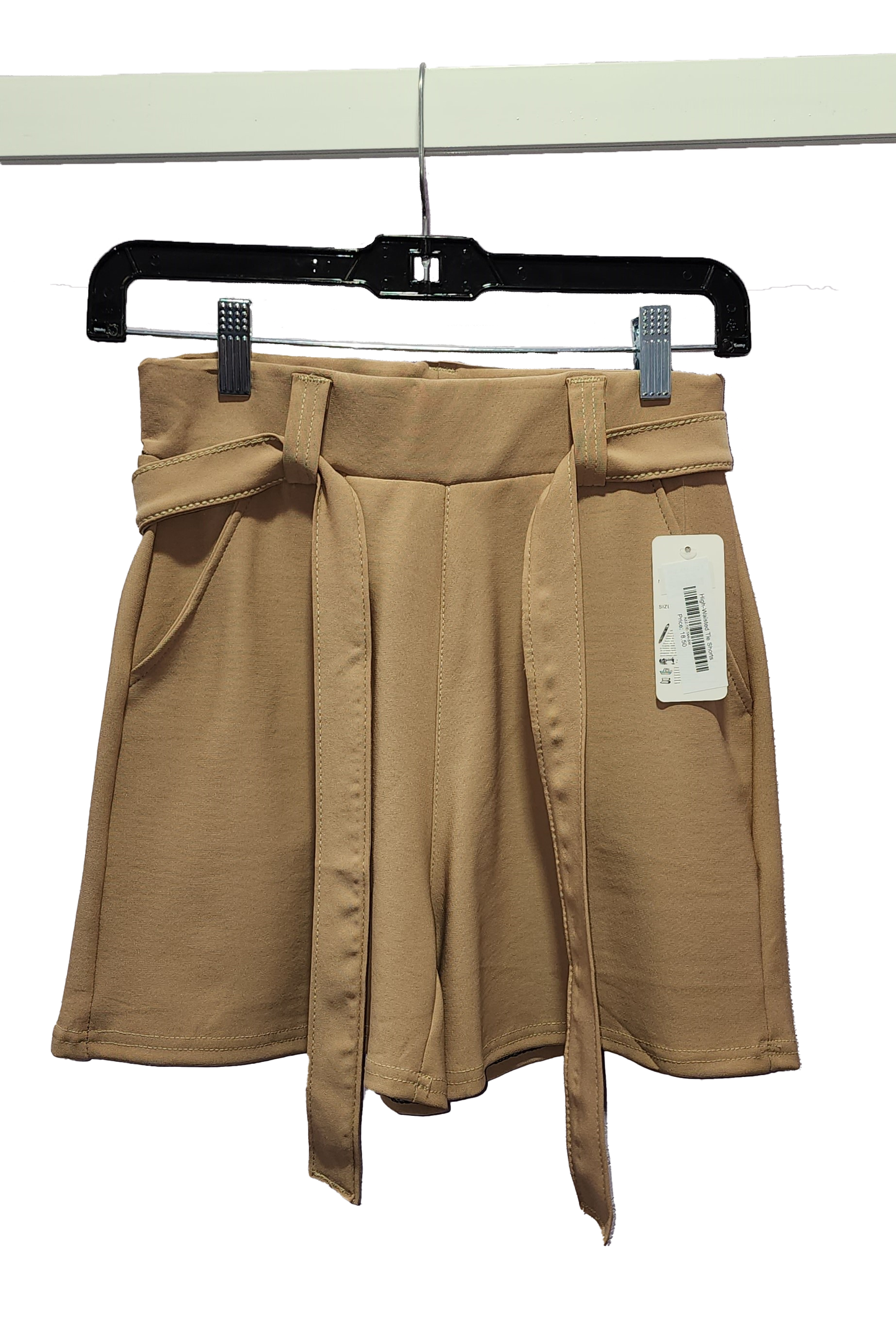 High-Waisted Tie Shorts