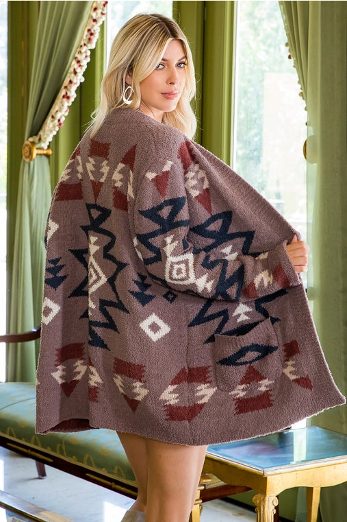 Aztec Cozy Soft Cardigan