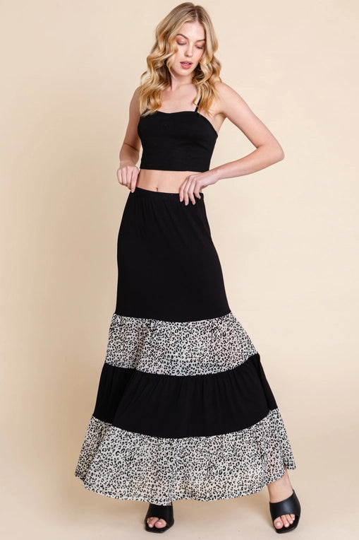 Long Tiered Skirt
