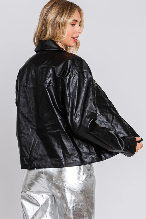 Faux Leather Jacket