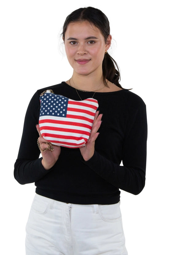 American Flag Crossbody Bag