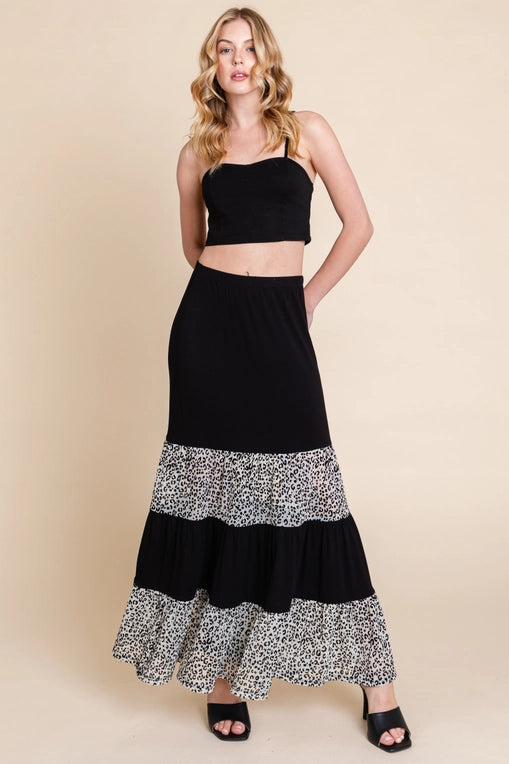 Long Tiered Skirt