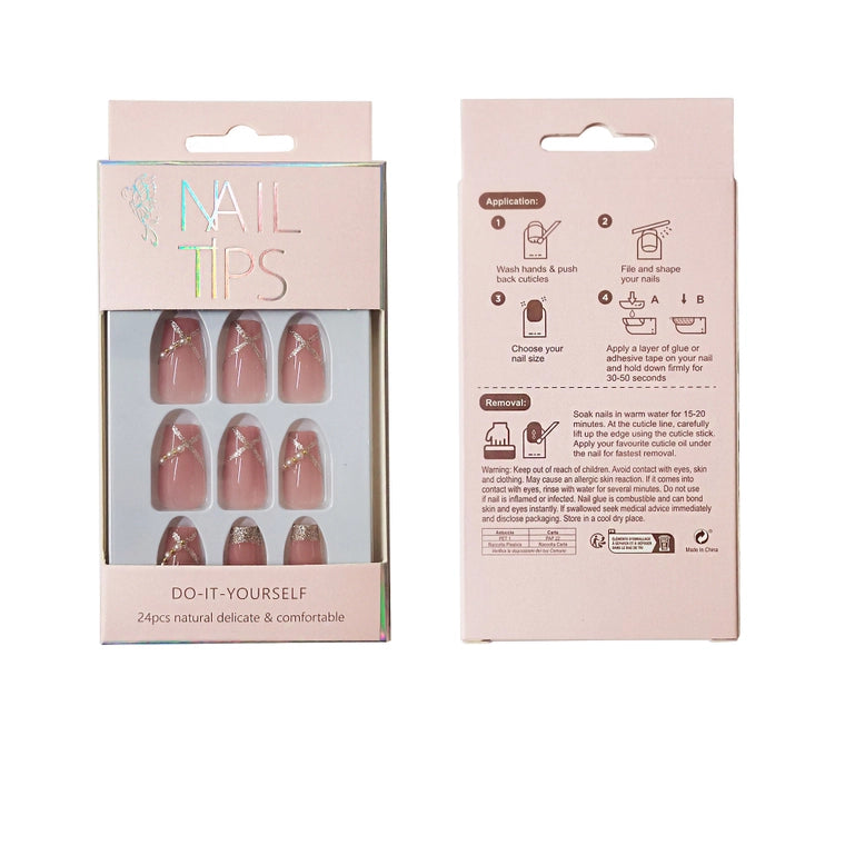 Elegant Pearl Fake Nails