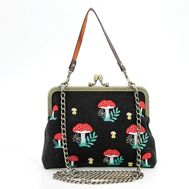 Mushroom Kiss Lock Bag