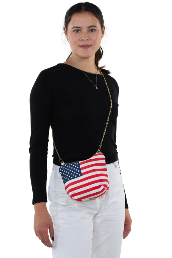 American Flag Crossbody Bag