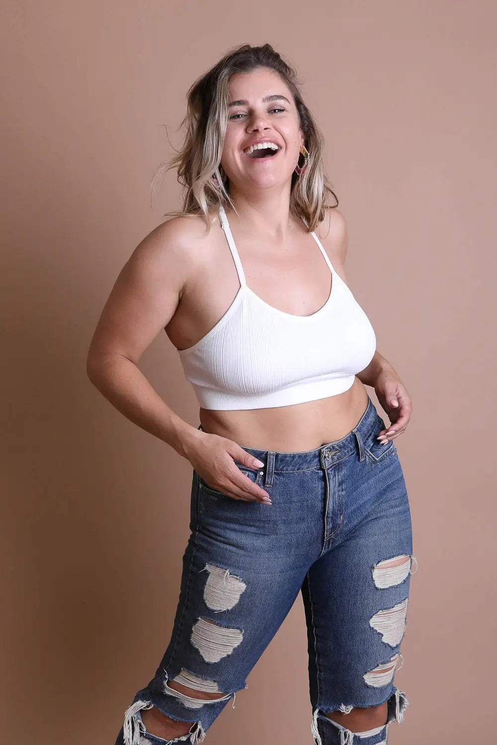 Bralette Racerback Tattoo Mesh