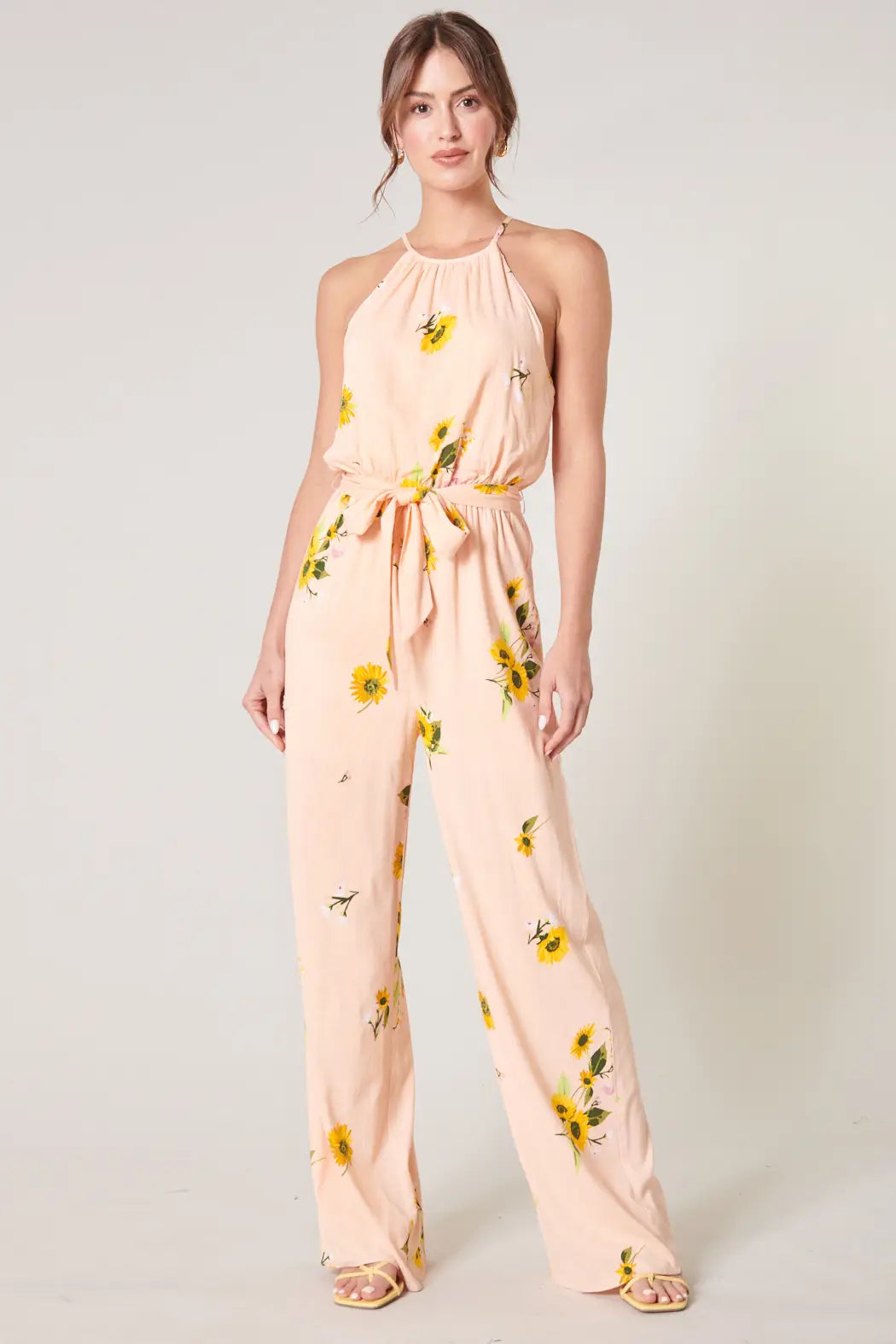 Floral Trapeze Jumpsuit