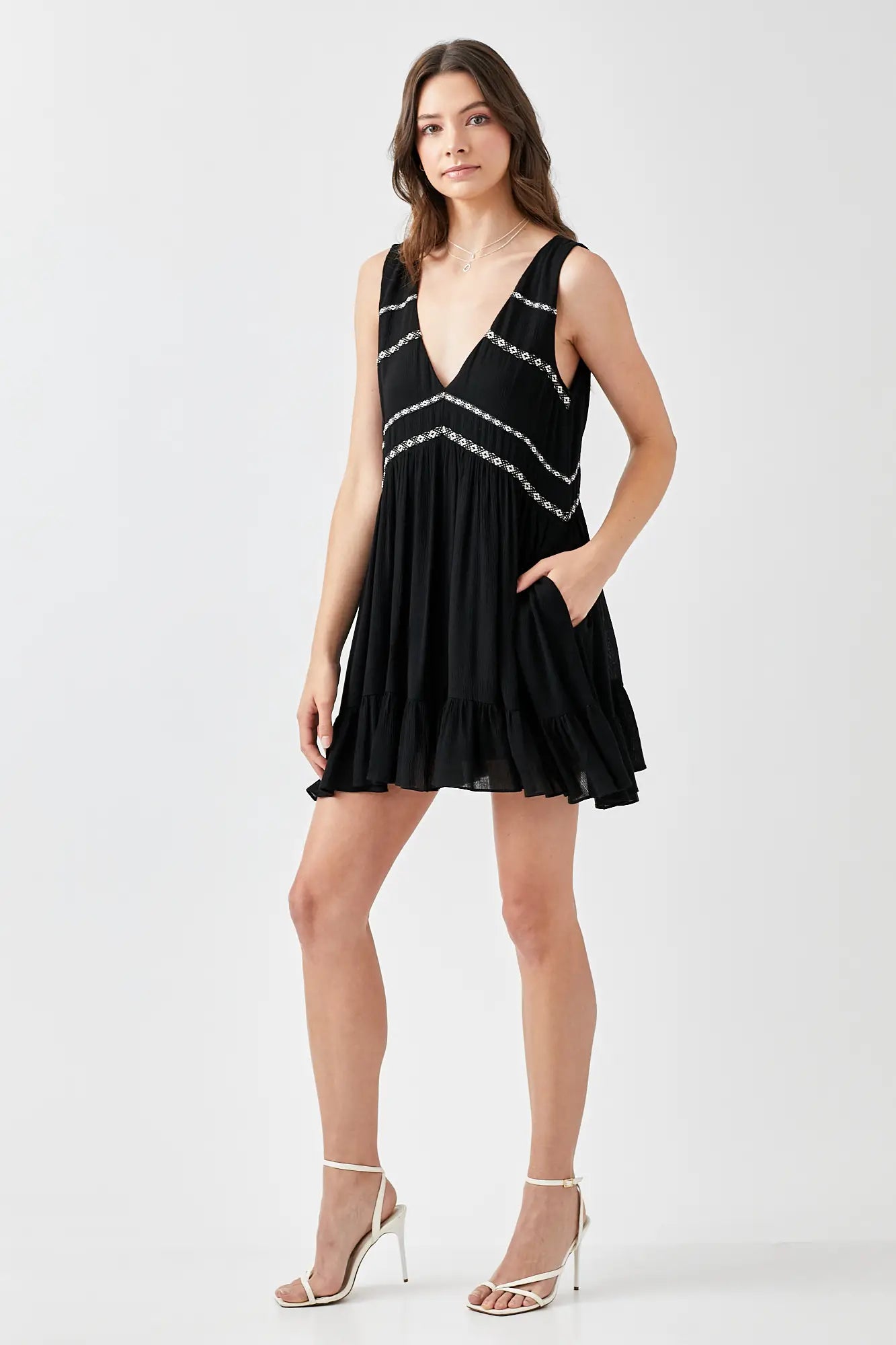 V-Neck Boho Dress