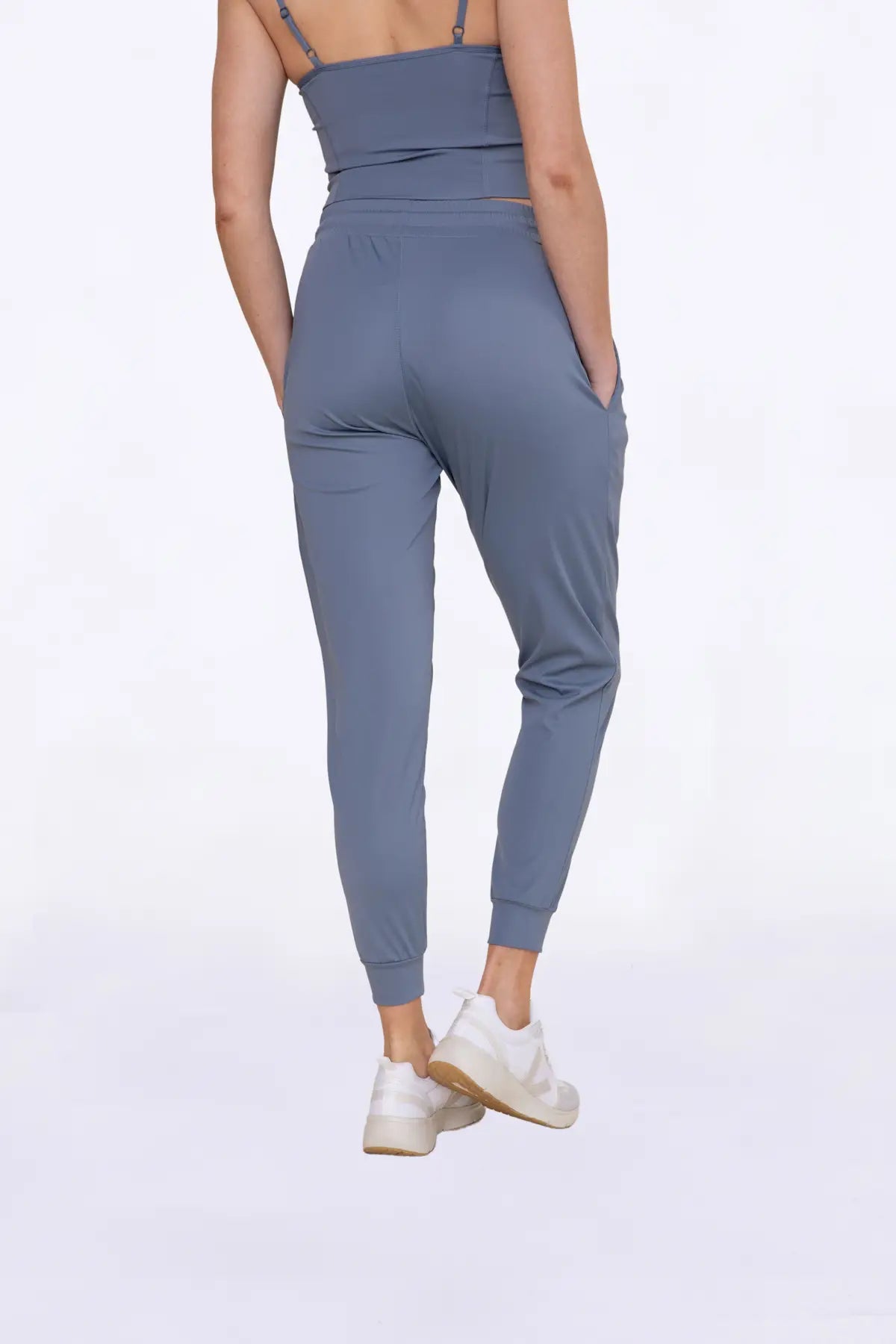 Solid Pleated Front Joggers