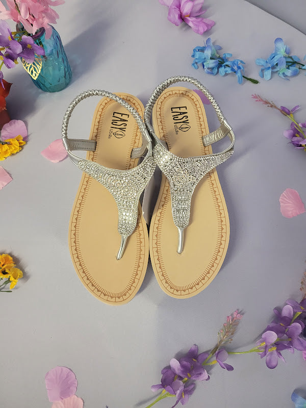 Casual Rhinestone Sandals