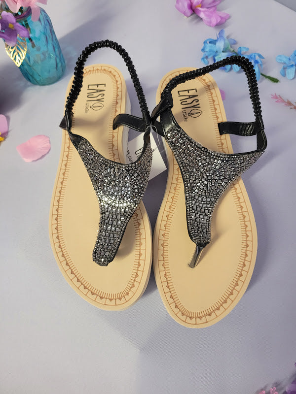 Casual Rhinestone Sandals