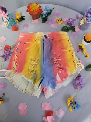 Lace up Side Shorts