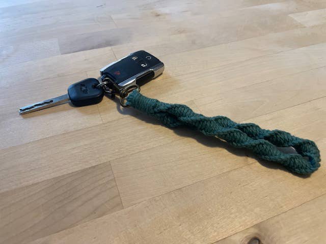 Macrame Boho Wristlet Keychain
