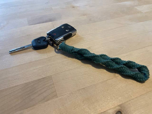 Macrame Boho Wristlet Keychain