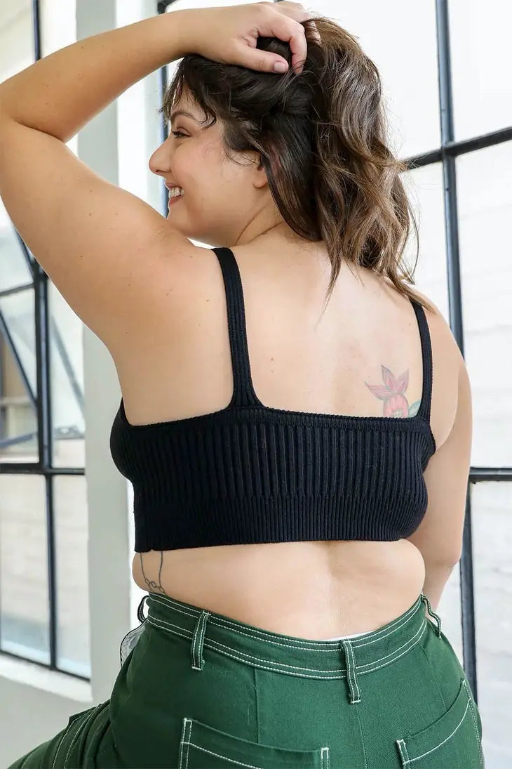 Contour Rib Knit Brami