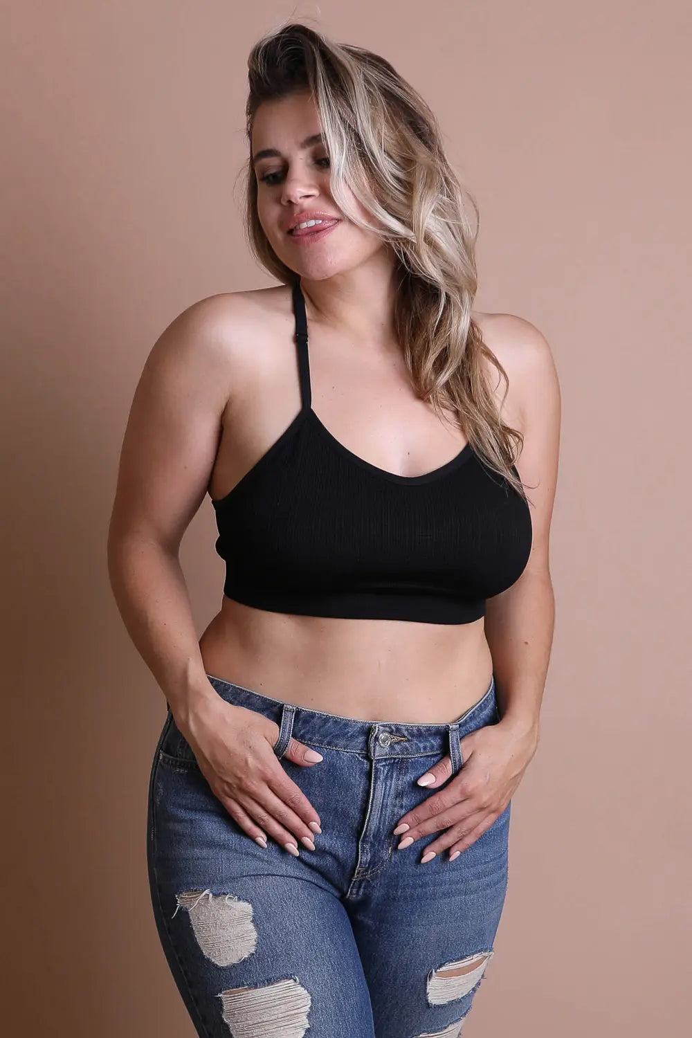 Bralette Racerback Tattoo Mesh