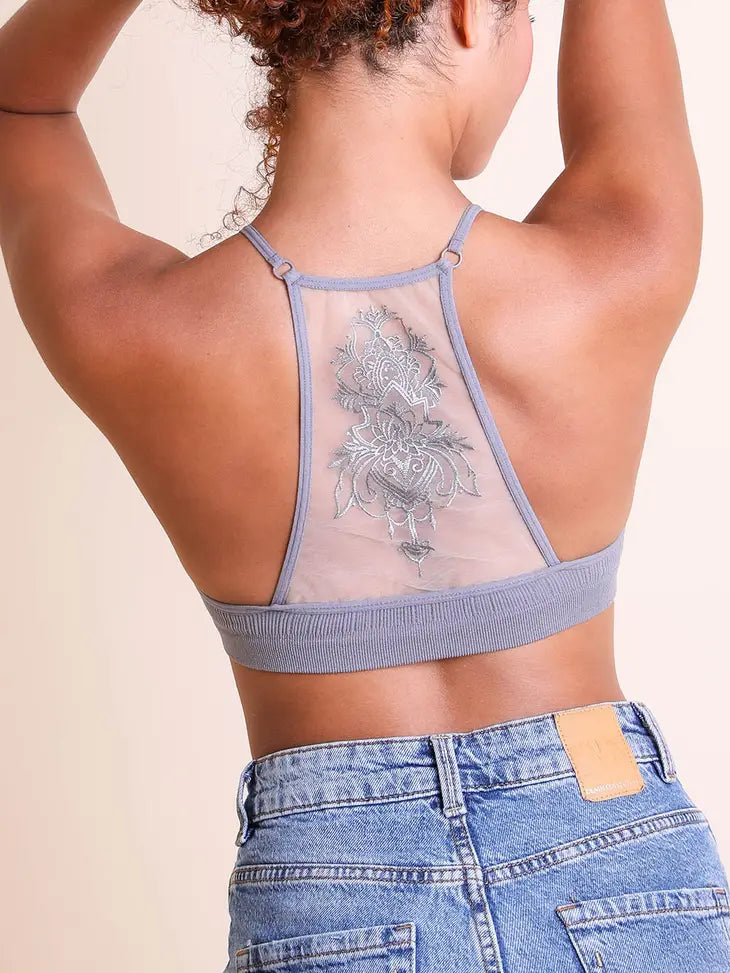 Bralette Racerback Tattoo Mesh