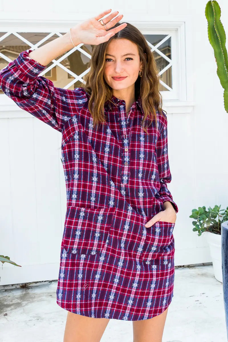 Plaid Shirt Dress