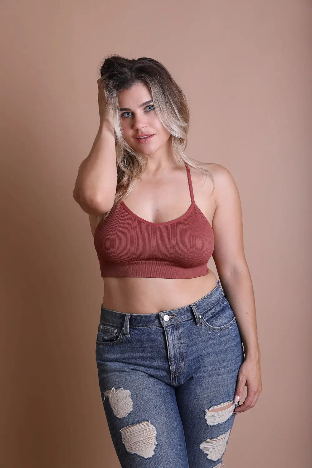 Bralette Racerback Tattoo Mesh
