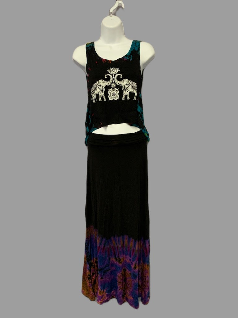 Maxi Tie Dye Skirt