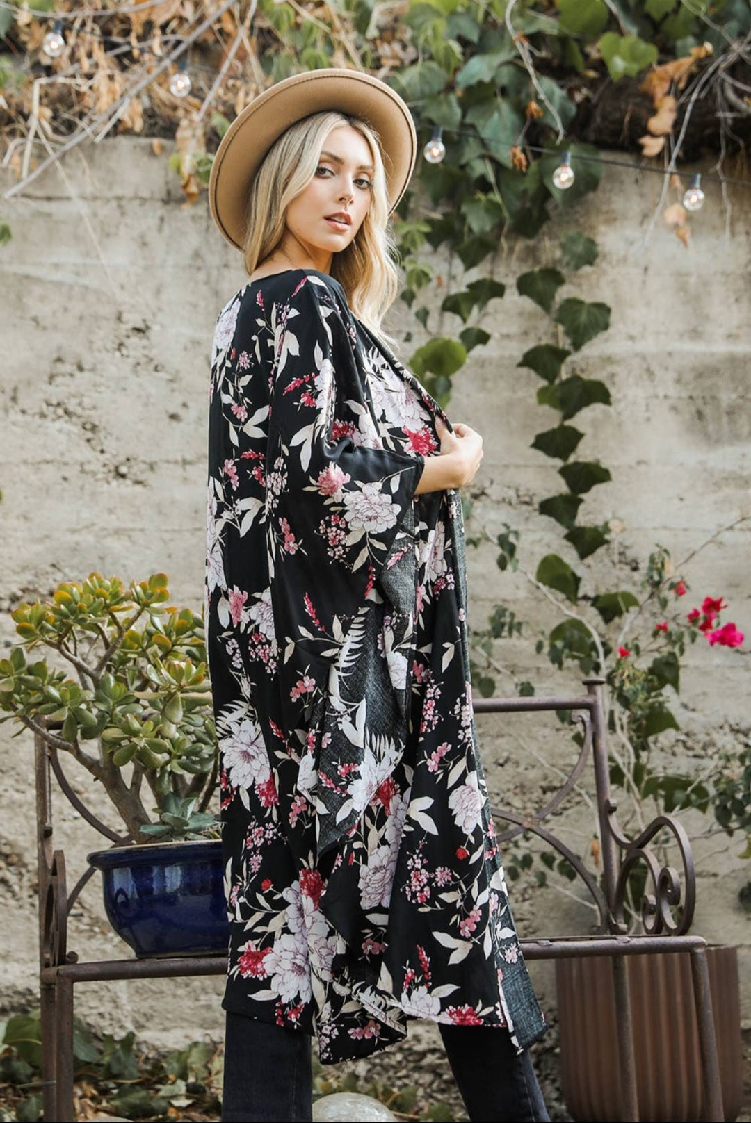 Floral Butterfly Kimono